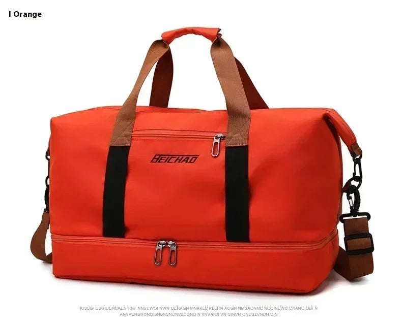 Bolsa de ginástica de viagem de grande capacidade, bagagem de curta distância, bolsas de fitness portáteis, bolsas de ombro crossbody, bolsas esportivas masculinas à prova d'água B