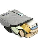 Bolsa pequena masculina - uma bolsa transversal ou bolsa de ombro simples e leve - é adequada para viagens de negócios.