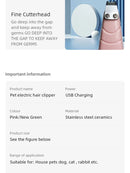 Barbeador elétrico para animais de estimação, aparador profissional de pelos para cães e gatos, suprimentos para aparar pelos dos pés, artefato para tosa de animais de estimação, cabeleireiro