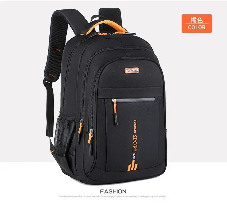 Mochila masculina Oxford para computador, bolsa de negócios, mochila à prova d'água, mochila de lazer, viagem, mochila de estudante do ensino médio para homens