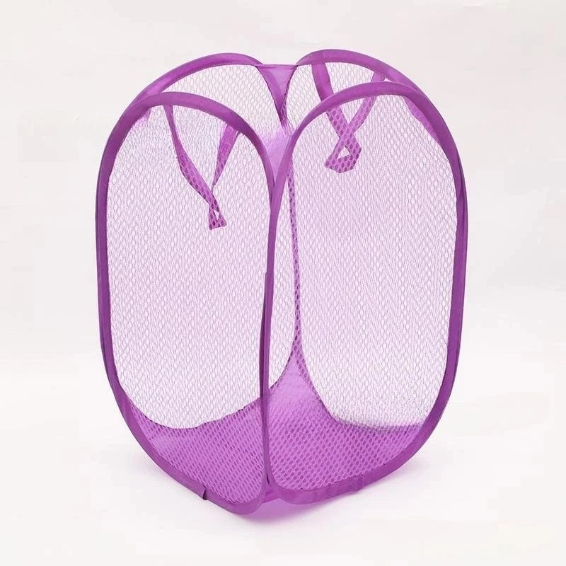 Cesto dobrável para armazenamento de roupas sujas, cesto de malha para armazenamento de roupas sujas, saco para armazenamento de brinquedos, balde de armazenamento doméstico