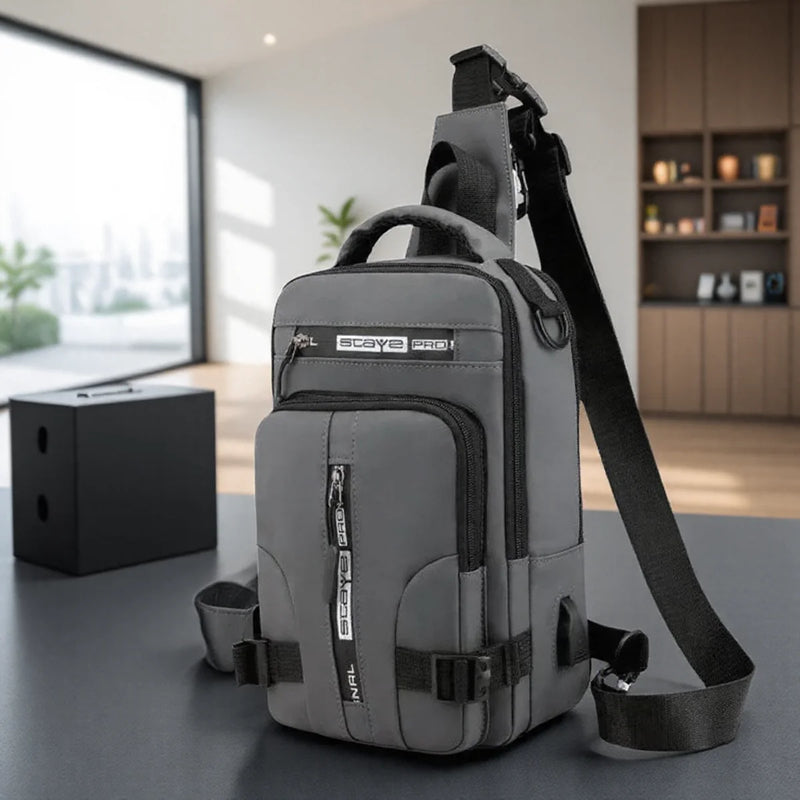 Bolsa tiracolo masculina de alta capacidade, bolsa esportiva para viagem, bolsa masculina moderna