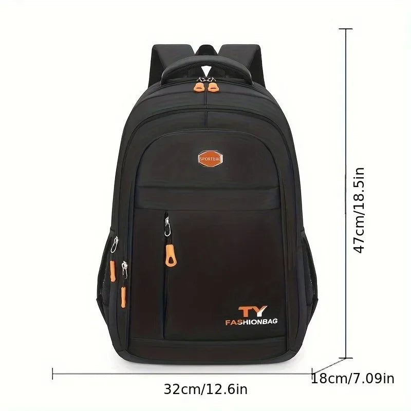 1 Mochila Unissex, Mochila Casual Impermeável de Grande Capacidade, Mochila Ajustável para Computador