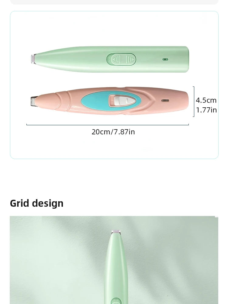 Barbeador elétrico para animais de estimação, aparador profissional de pelos para cães e gatos, suprimentos para aparar pelos dos pés, artefato para tosa de animais de estimação, cabeleireiro