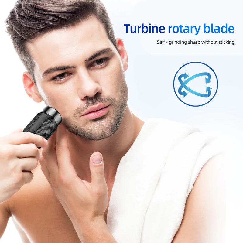 Mini barbeador elétrico masculino, depilador recarregável, máquina de barbear feminina para homens, mini barbeador de carro, ferramentas de barbear elétricas