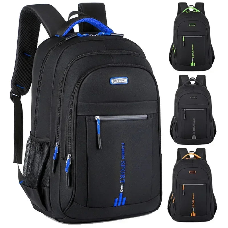 Mochila masculina Oxford para computador, bolsa de negócios, mochila à prova d'água, mochila de lazer, viagem, mochila de estudante do ensino médio para homens