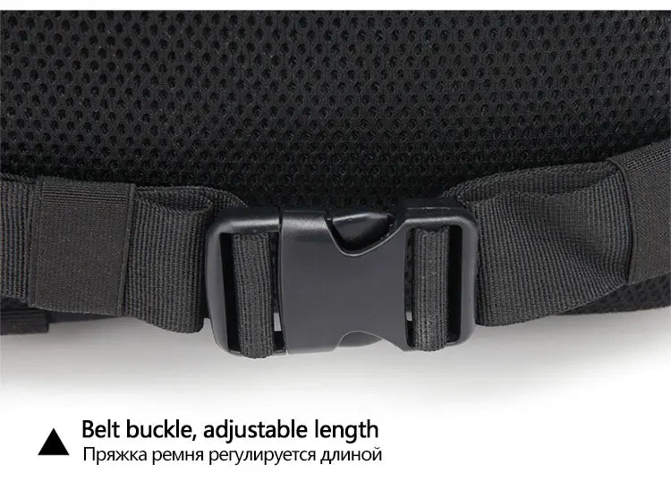 Mochila tática masculina de grande capacidade 50L, 3P, com costas macias, à prova d'água, para atividades ao ar livre, caminhadas, acampamentos e caça