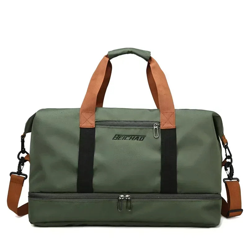 Bolsa de ginástica de viagem de grande capacidade, bagagem de curta distância, bolsas de fitness portáteis, bolsas de ombro crossbody, bolsas esportivas masculinas à prova d'água B