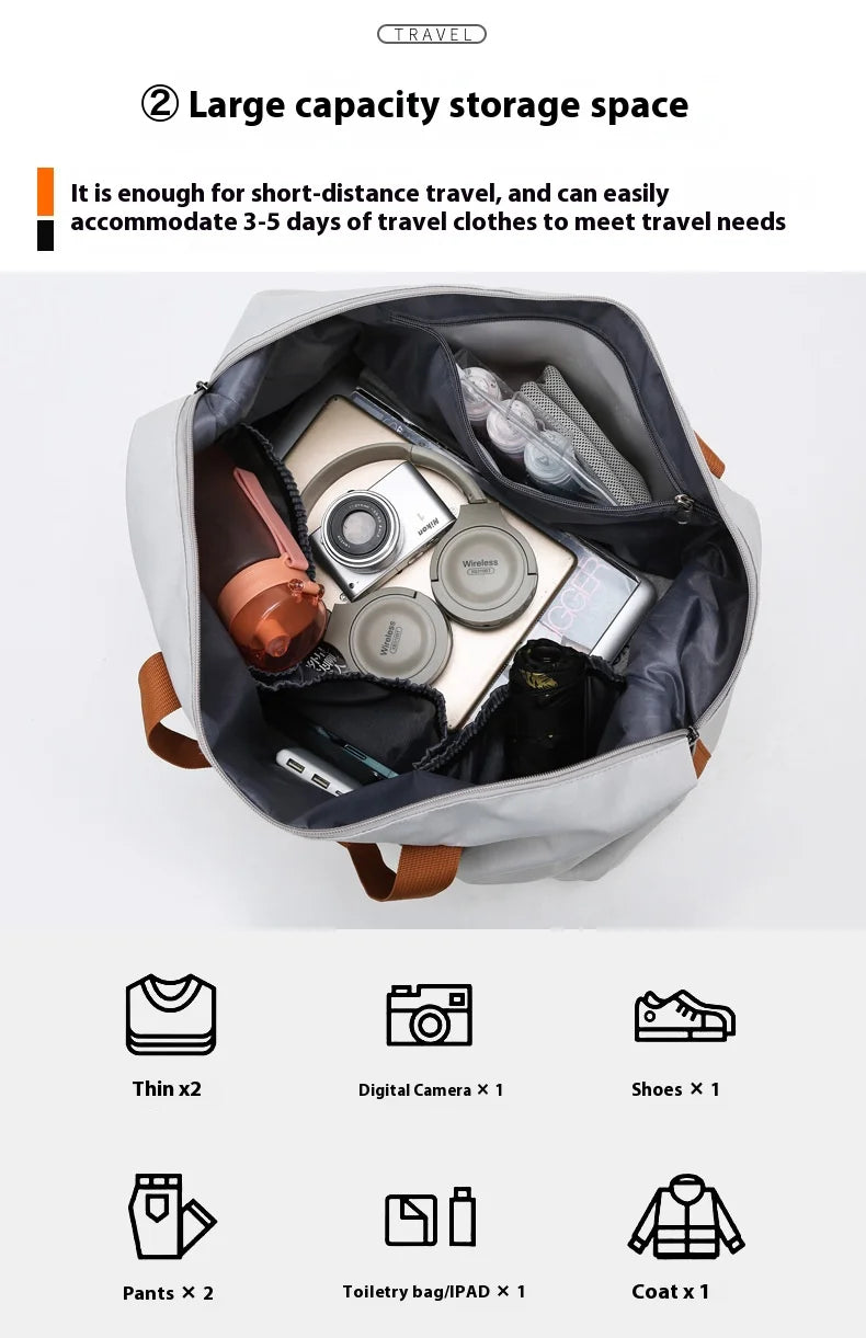 Bolsa de ginástica de viagem de grande capacidade, bagagem de curta distância, bolsas de fitness portáteis, bolsas de ombro crossbody, bolsas esportivas masculinas à prova d'água B