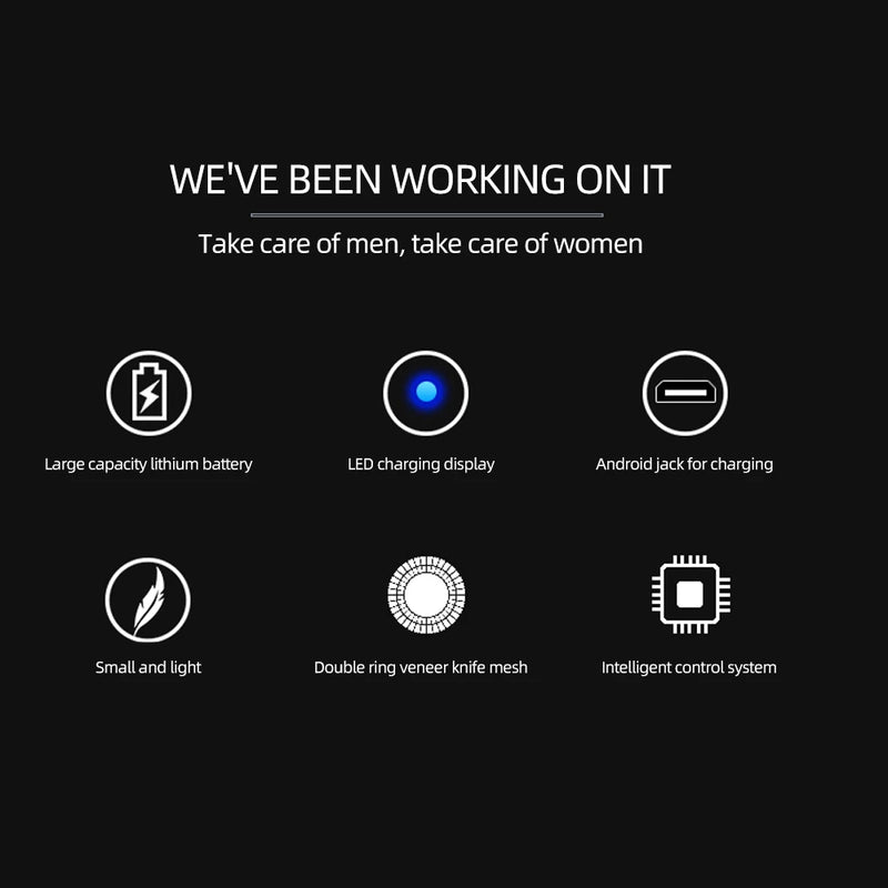 Mini barbeador elétrico masculino, depilador recarregável, máquina de barbear feminina para homens, mini barbeador de carro, ferramentas de barbear elétricas