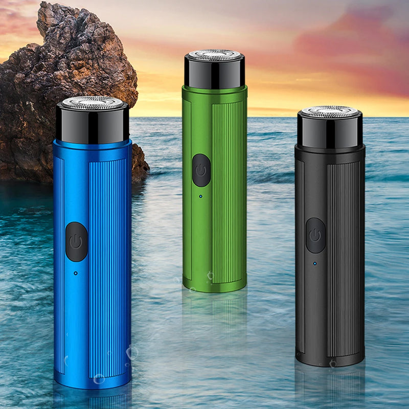 Mini barbeador elétrico masculino, depilador recarregável, máquina de barbear feminina para homens, mini barbeador de carro, ferramentas de barbear elétricas