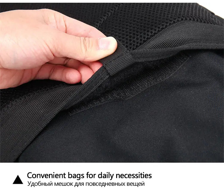 Mochila tática masculina de grande capacidade 50L, 3P, com costas macias, à prova d'água, para atividades ao ar livre, caminhadas, acampamentos e caça