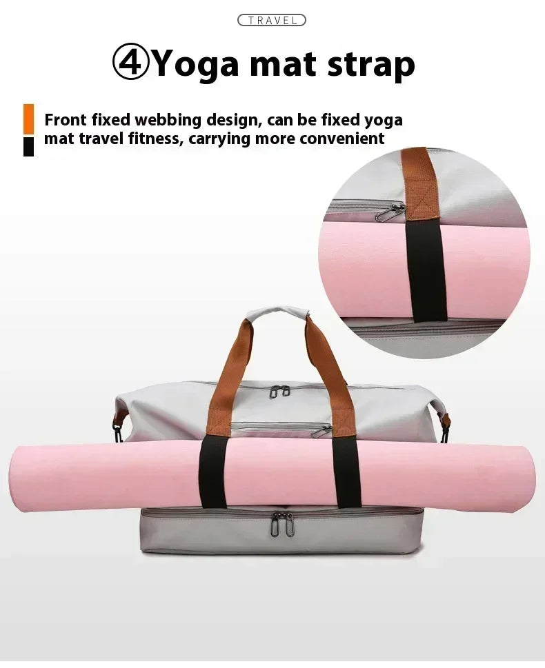 Bolsa de ginástica de viagem de grande capacidade, bagagem de curta distância, bolsas de fitness portáteis, bolsas de ombro crossbody, bolsas esportivas masculinas à prova d'água B