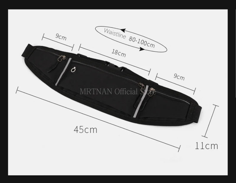 Pochete unissex para corrida, cinto esportivo, bolsa de cintura para homens, ciclismo, bolsa para celular, suporte à prova d'água, bolsa de cintura para corrida, feminina