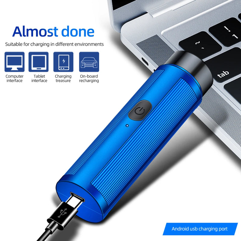 Mini barbeador elétrico masculino, depilador recarregável, máquina de barbear feminina para homens, mini barbeador de carro, ferramentas de barbear elétricas