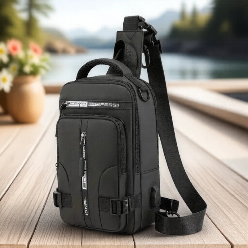 Bolsa tiracolo masculina de alta capacidade, bolsa esportiva para viagem, bolsa masculina moderna