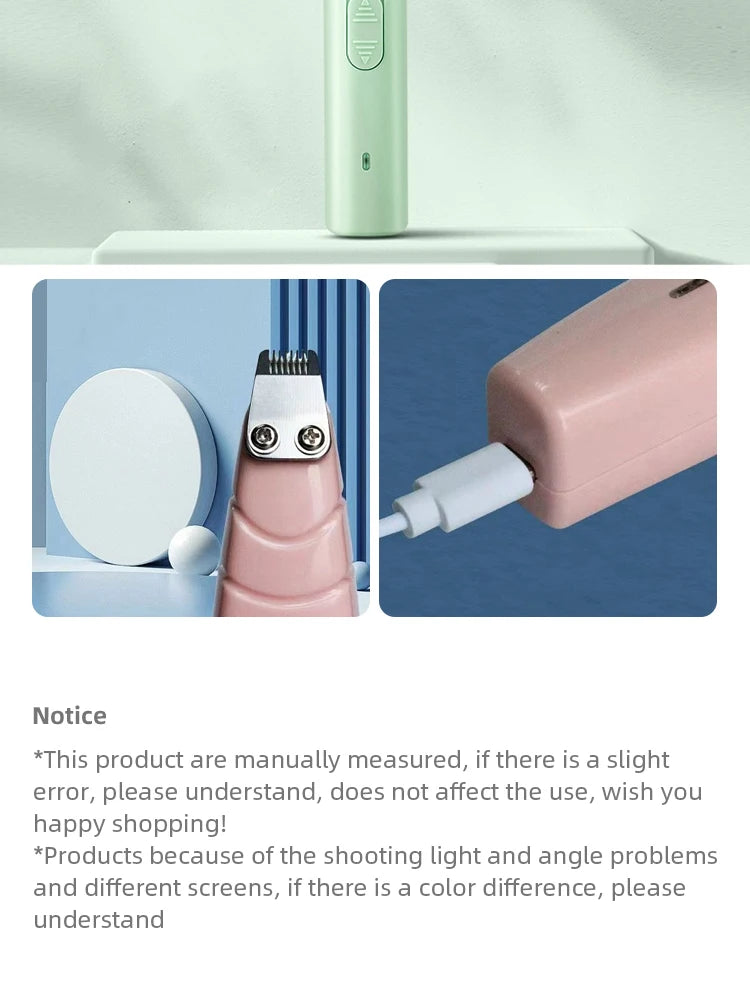 Barbeador elétrico para animais de estimação, aparador profissional de pelos para cães e gatos, suprimentos para aparar pelos dos pés, artefato para tosa de animais de estimação, cabeleireiro