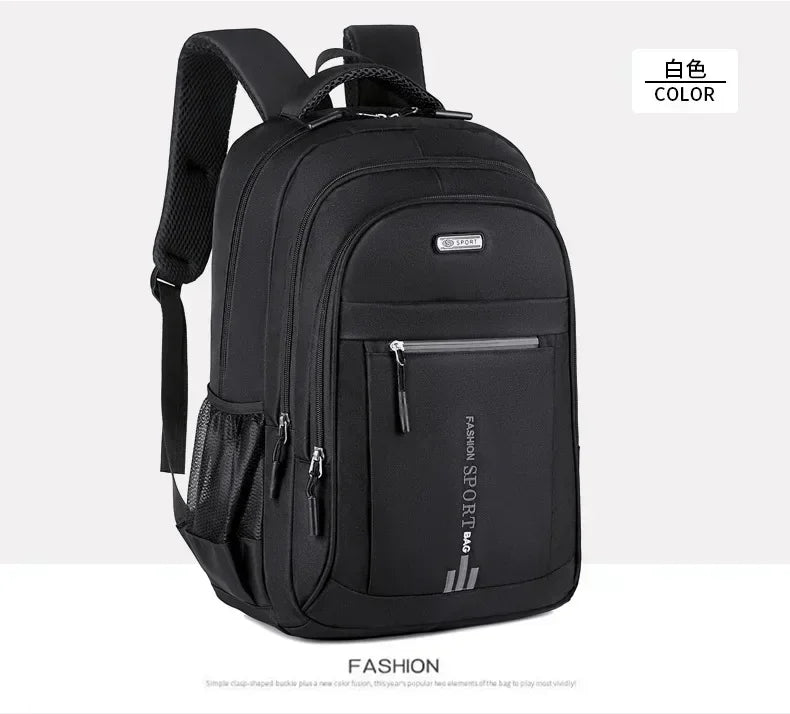 Mochila masculina Oxford para computador, bolsa de negócios, mochila à prova d'água, mochila de lazer, viagem, mochila de estudante do ensino médio para homens