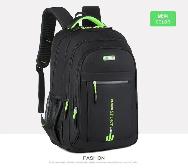Mochila masculina Oxford para computador, bolsa de negócios, mochila à prova d'água, mochila de lazer, viagem, mochila de estudante do ensino médio para homens