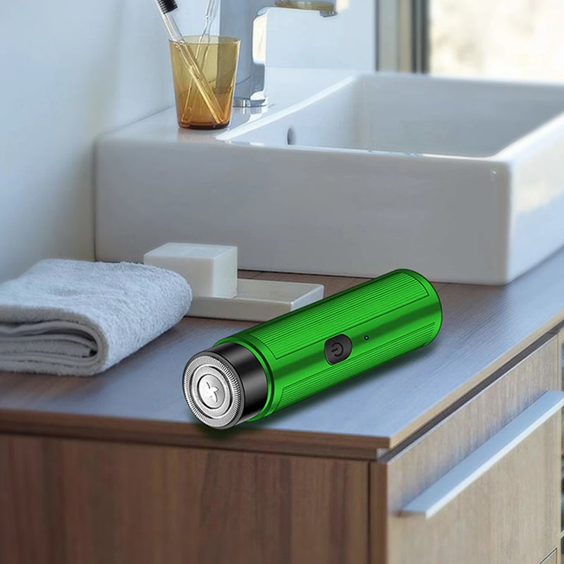 Mini barbeador elétrico masculino, depilador recarregável, máquina de barbear feminina para homens, mini barbeador de carro, ferramentas de barbear elétricas