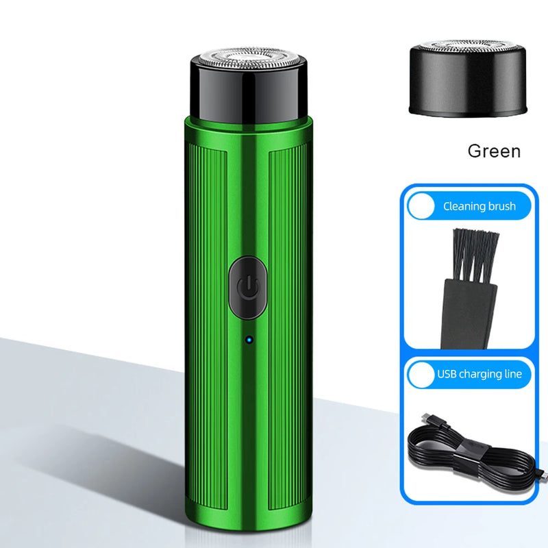 Mini barbeador elétrico masculino, depilador recarregável, máquina de barbear feminina para homens, mini barbeador de carro, ferramentas de barbear elétricas