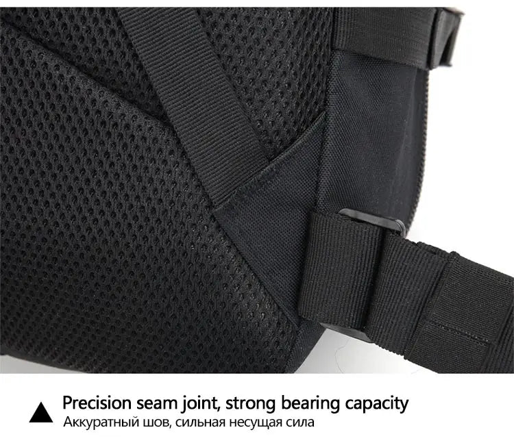 Mochila tática masculina de grande capacidade 50L, 3P, com costas macias, à prova d'água, para atividades ao ar livre, caminhadas, acampamentos e caça