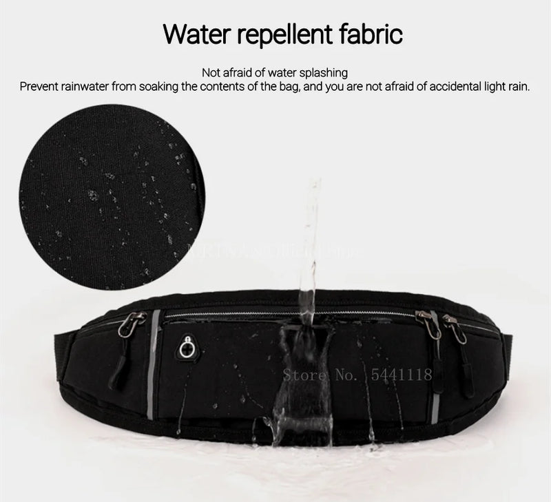 Pochete unissex para corrida, cinto esportivo, bolsa de cintura para homens, ciclismo, bolsa para celular, suporte à prova d'água, bolsa de cintura para corrida, feminina