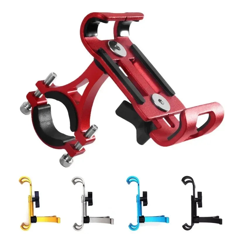 Suporte de telefone para bicicleta e motocicleta com rotação 360 °, liga de alumínio, antiderrapante, suporte para GPS, suporte para telefone de bicicleta para iPhone